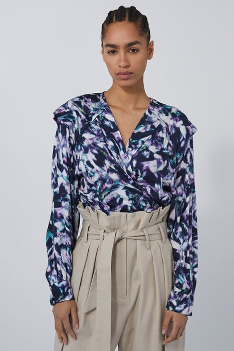 KUTE BLOUSE IN NAVY MULTICO 1