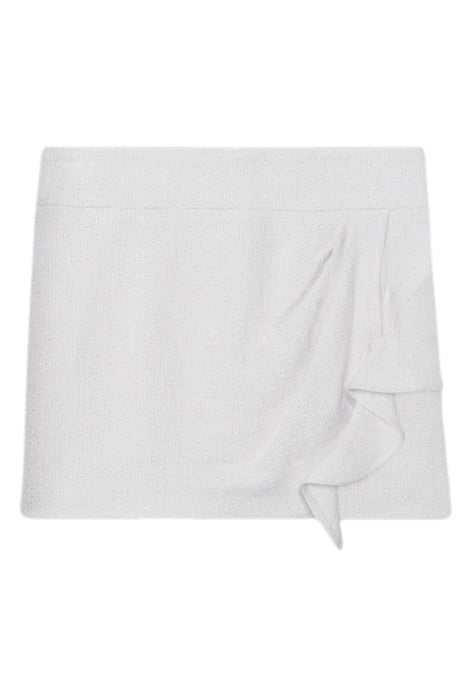 YONI MINI SKIRT IN WHITE/SILVER 5
