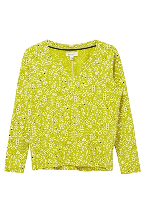 NELLY  TEE CHARTREUSE PRINTED 1