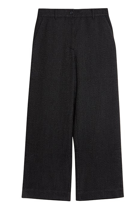 BELLE TWEEDY WIDE LEG TROUSER BLACK 3