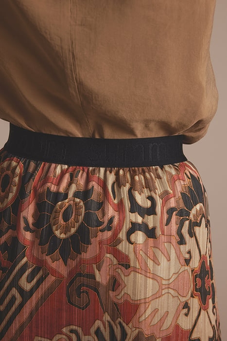 SKIRT PATCHWORK ROUGE 4