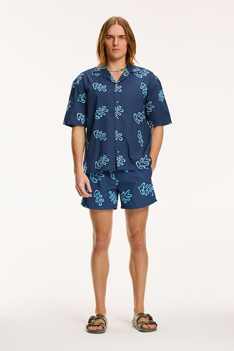 MEN SWIM SHORTS NICK EMBROIDERY ROYAL BLUE 3