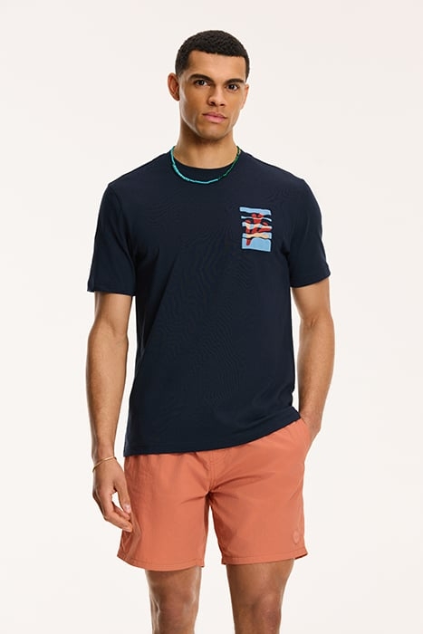 MEN CORAL CHEST T-SHIRT DARK NAVY 1