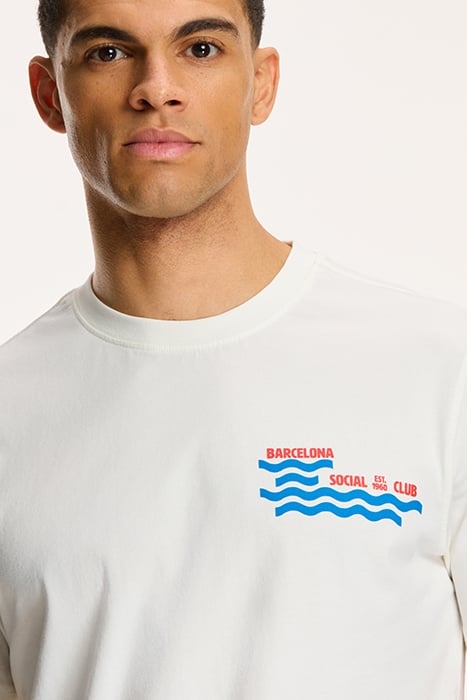 MEN BARCELONA SOCIAL CLUB T-SHIRT JET STREAM WHITE 6