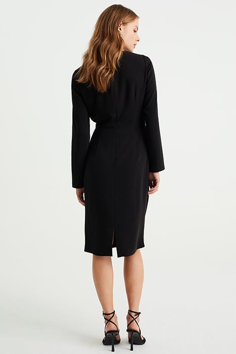 DRESS MID LENGTH BLACK 2