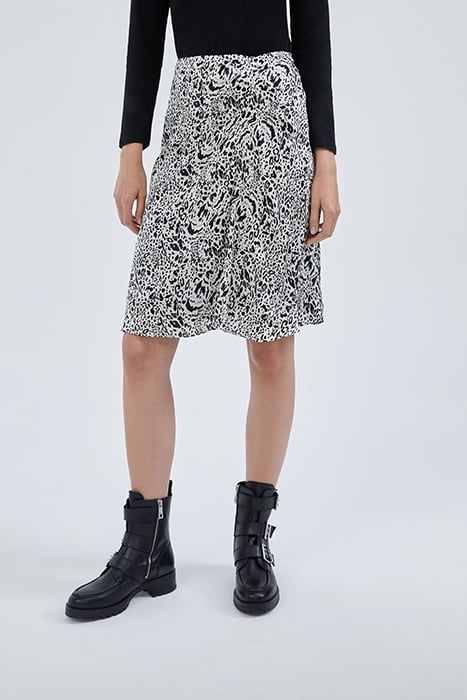 OFF-WHITE BLURRY LEOPARD PRINT SKIRT 1