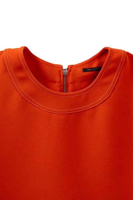 TANGERINE TOP EDGED WITH DOUBLE TOPSTITCHING 4