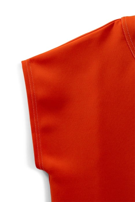 TANGERINE TOP EDGED WITH DOUBLE TOPSTITCHING 5