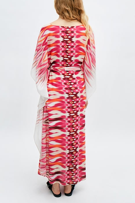 IKKS X GIGEEZ FUCHSIA ETHNIC MOTIF LONG DRESS 2