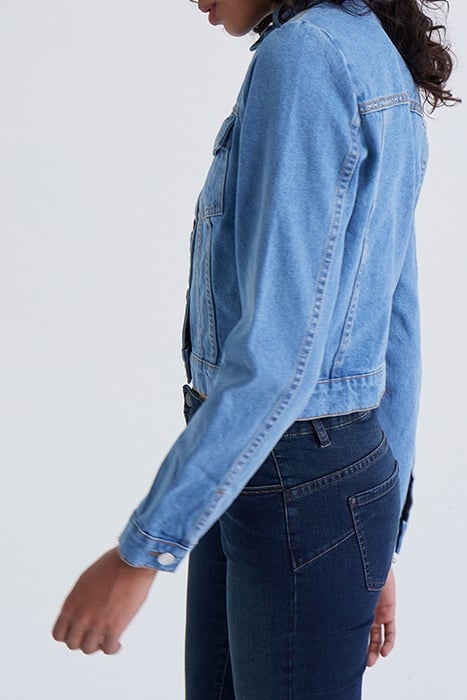 BLUE DENIM JACKET WITH STUDDED BACK 5