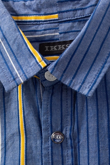 BOYS’ BLUE SHIRT WITH STRIPED MIX 4