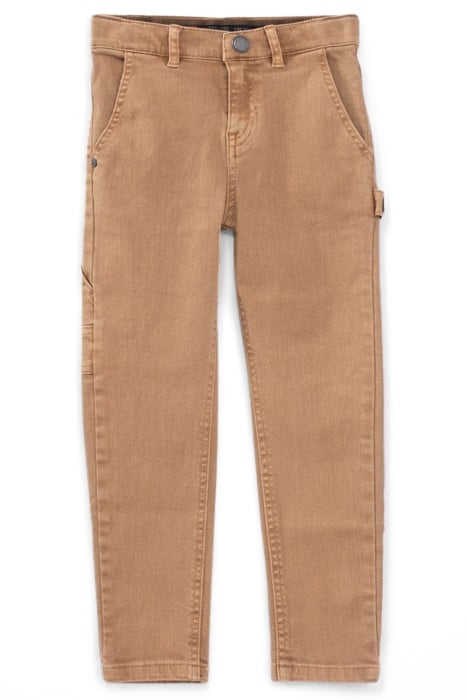 BOYS’ CAMEL CARPENTER-STYLE STRAIGHT TROUSERS 1
