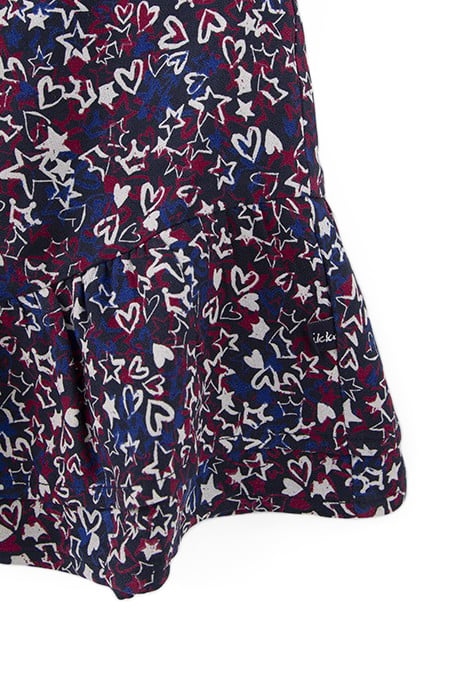 GIRLS’ NAVY STARS AND HEARTS LENZING™ ECOVERO™ SKIRT 5