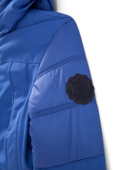 BOYS’ ELECTRIC BLUE QUILTED DETAIL PARKA 5