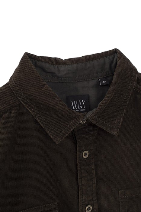 BOYS’ KHAKI NEEDLECORD SHIRT 3