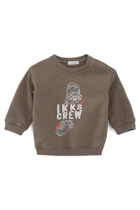 BABY BOYS’ CAMOUFLAGE JOGGERS AND KHAKI SWEATSHIRT OUTFIT 3