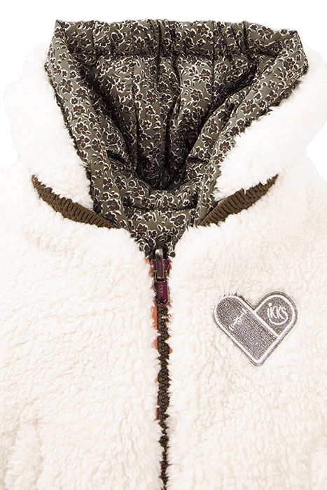 BABY GIRLS’ LEOPARD FLORAL/SHERPA REVERSIBLE PADDED JACKET 5