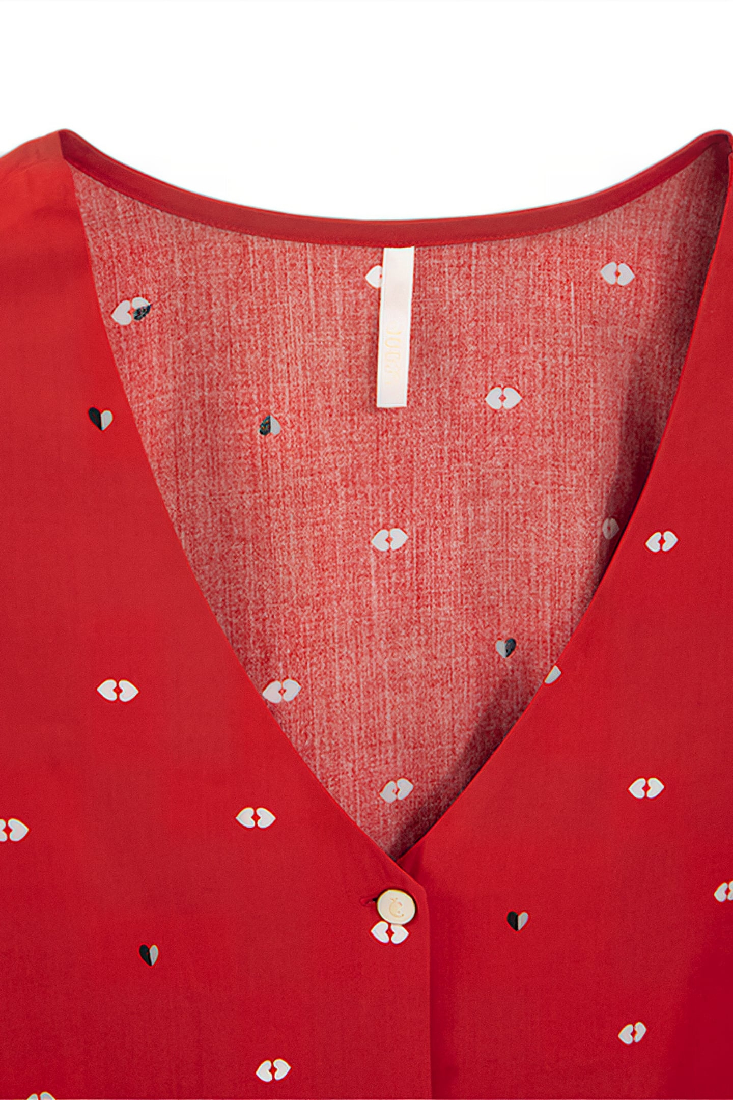 WINTER CRIMSON HEART-KISS PRINT TOP 2