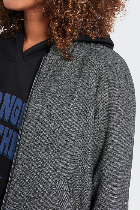 BLACK SEMI-PLAIN JACKET 6