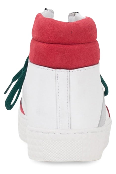 PINK, WHITE, NAVY, SILVER, GREEN HIGH-TOP TRAINERS 3