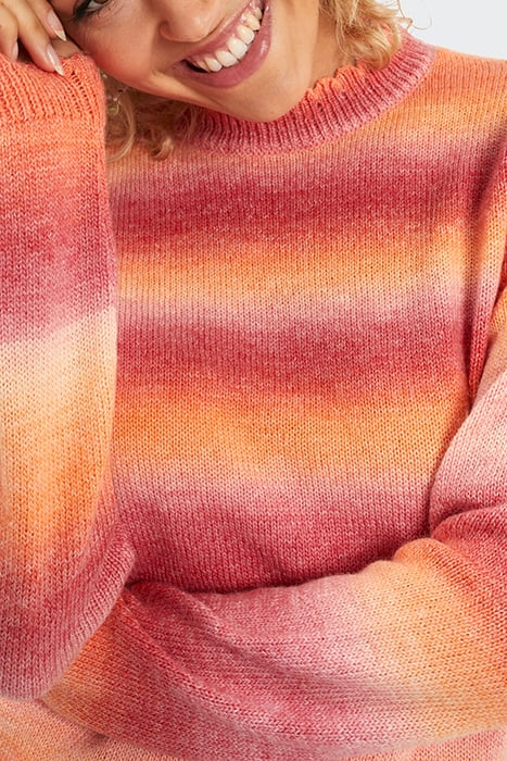 SOFT PUMPKIN KNIT SWEATER WITH RUFF COLLAR 3