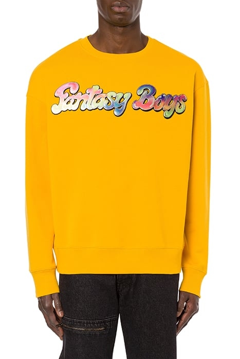 FANTASY BOYS ORGANIC COTTON SWEATSHIRT YELLOW 1