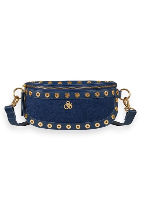 BUM BAG - DENIM - EYELETS NAVY BLUE 1