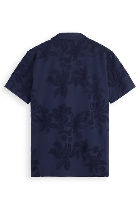 TERRY JACQUARD SHORT SLEEVE SH NAVY BLUE 5