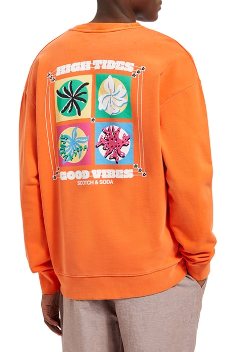 GARMENT-DYED ARTWORK SWEATSHIR LIFE BUOY 2