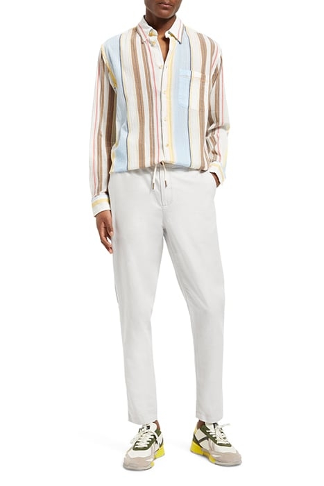 CRINKLED VOILE STRIPE SHIRT MULTI STRIPE 3