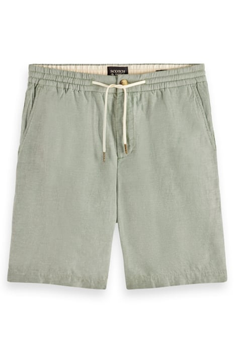 FAVE- COTTON/LINEN TWILL BERMU ARMY 3