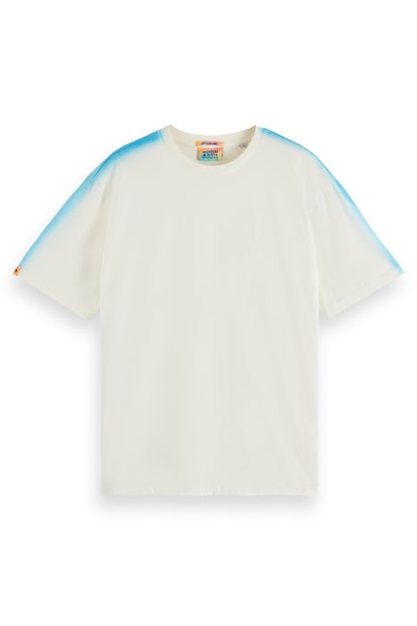 SPRAYED T-SHIRT SHELL/BLUE LAGOON 1