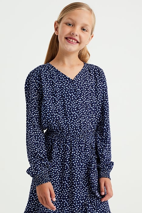 DRESS MID LENGTH BLUE 4