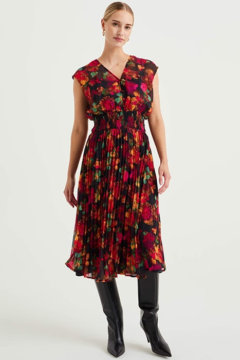 DRESS MID LENGTH MULTI-COLOURED 1