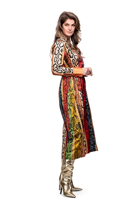 DRESS TURIN LONG SNAKE COLORFUL MULTICOLOR 5