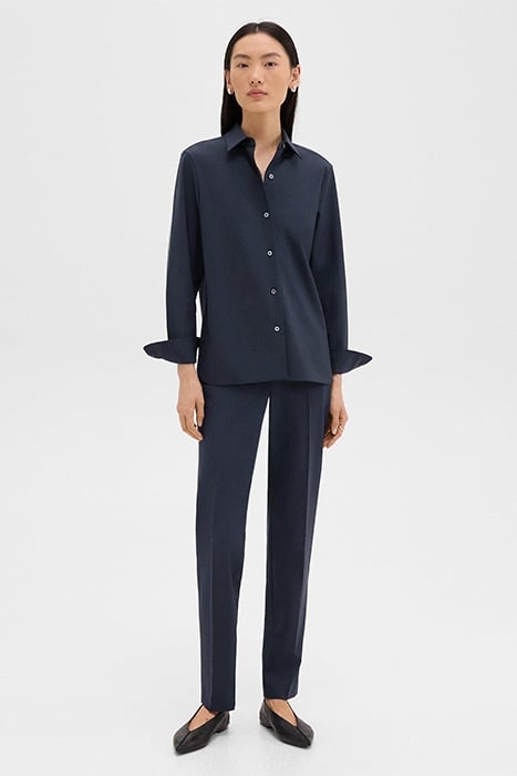 TREECA FULL LENGTH PANT IN GOOD WOOL NOCTURNE NAVY 2