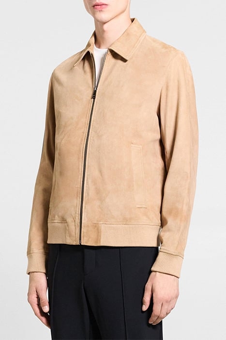 WYATT ZIP JACKET IN SUEDE PALOMINO 3