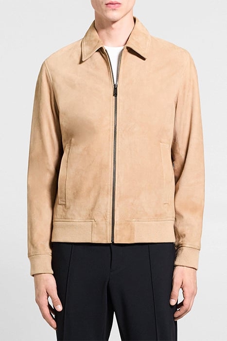 WYATT ZIP JACKET IN SUEDE PALOMINO 1