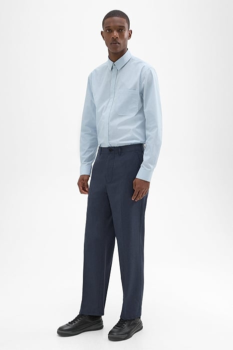 RELAXED VIRGIN WOOL PANT INKWELL 1