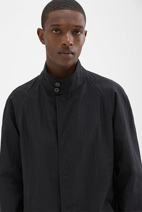 REVERSIBLE STAND-COLLAR TRENCH COAT BLACK 3