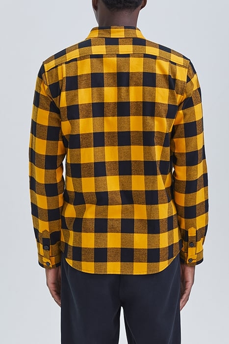 YELLOW CHECKED MOTIF REGULAR SHIRT YELLOW 2