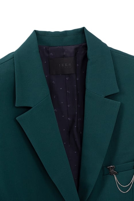 DUCK GREEN SUIT JACKET WITH PIN BADGE GREEN 5