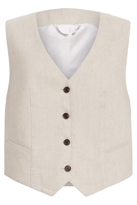 WHITNEY WAISTCOAT NEUTRAL BEIGE 4