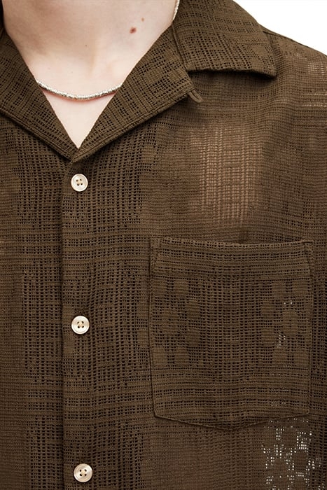 CALETA SS SHIRT WOODLAND BROWN 8
