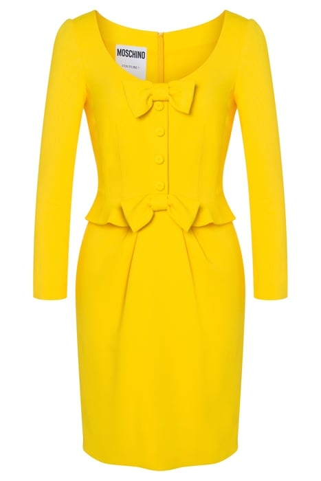 CADY DRESS WITH BOWS YELLOW 3