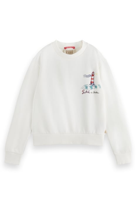 PRINTED RELAXED-FIT SWEATSHIRT OFF WHITE 1