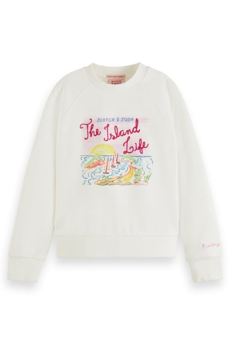 RELAXED-FIT SWEATSHIRT OFF WHITE 1