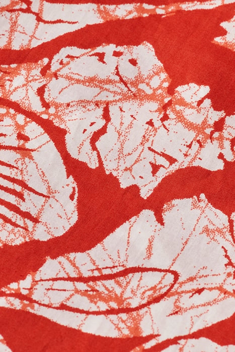 OFF SHOULDER TOP WITH RUFFLES SHELL BATIK TERRACOTTA 3