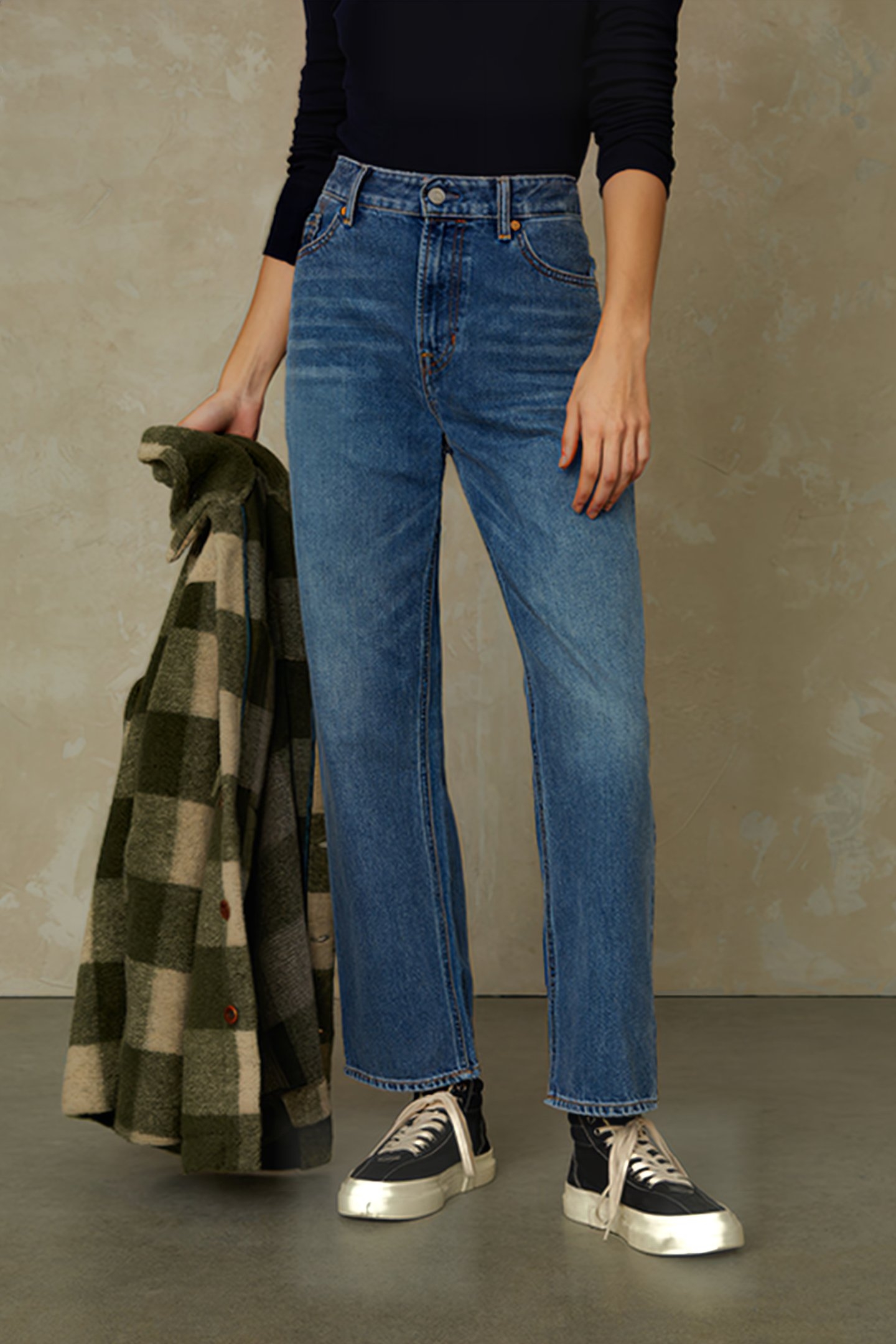 LIORA CROPPED ECO HOLO VINTAGE LIGHT BLUE 1