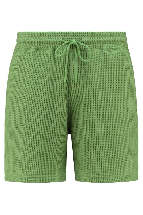 OSCAR WAFFLE STRUCTURE SHORTS LIGHT OLIVE GREEN 5